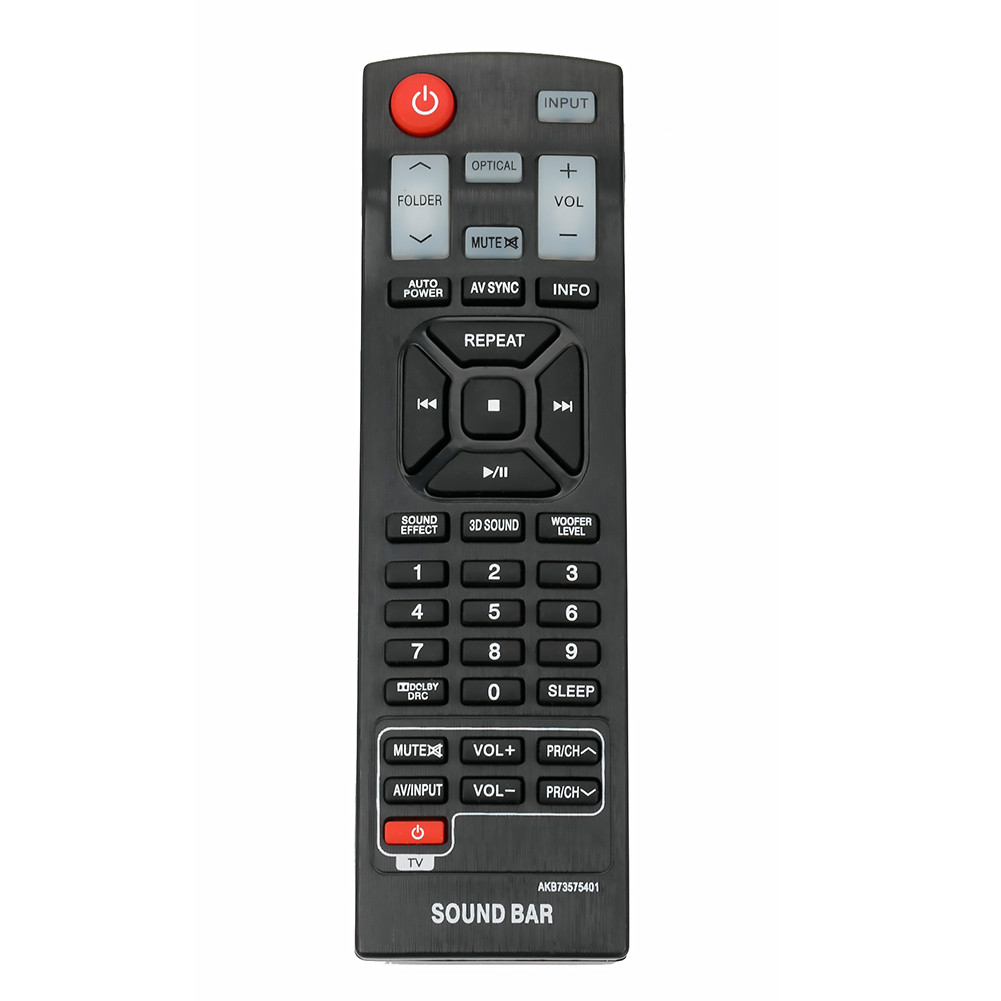AKB73575401 Replaced Sound Bar Remote for LG Soundbar NB2520A NB2420A NB3520A