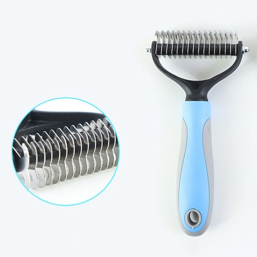 Pet Dogs Cat Hair Removal Comb Double-sided Detangler Dematting Pet Brush Tool