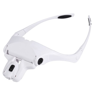 5 Lens Headset Magnifying Glass LED Lamp For Eyelash Extension Microblading Best