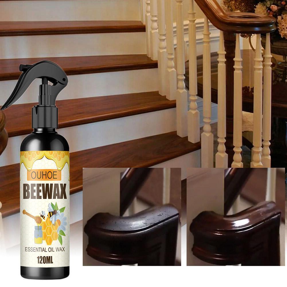 120ML Natural Micro-Molecularized Beeswax Spray Furniture Polish Cleaner~
