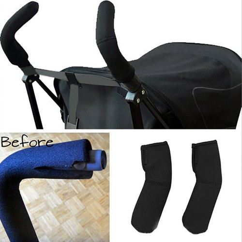 1 Pair Baby Carriage Stroller Pram Handle Cover Bar Grip Protective