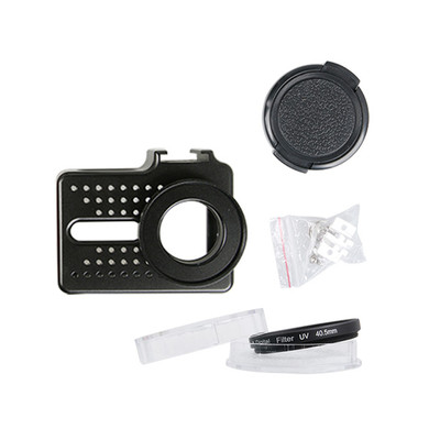 Hot Aluminum Cover Housing Protective Case UV Lens Set For Xiaomi Yi 2 4K Camera