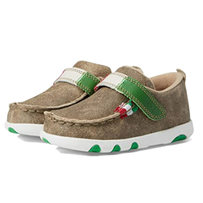 TWISTED X Infant Driving Moc Dusty Tan/Multi Casual Shoes (ICA0026)