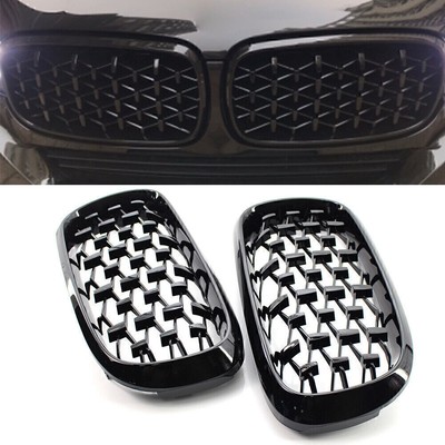 Front Grille Black Diamond Meteor Style 51117294486 Fit BMW X5 F15 2014-2016 15