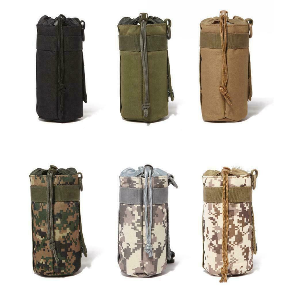 Tactical Molle Nylon Web Buckle Key Water Bottle Holder Carabiner Clip X7H4 I3F5