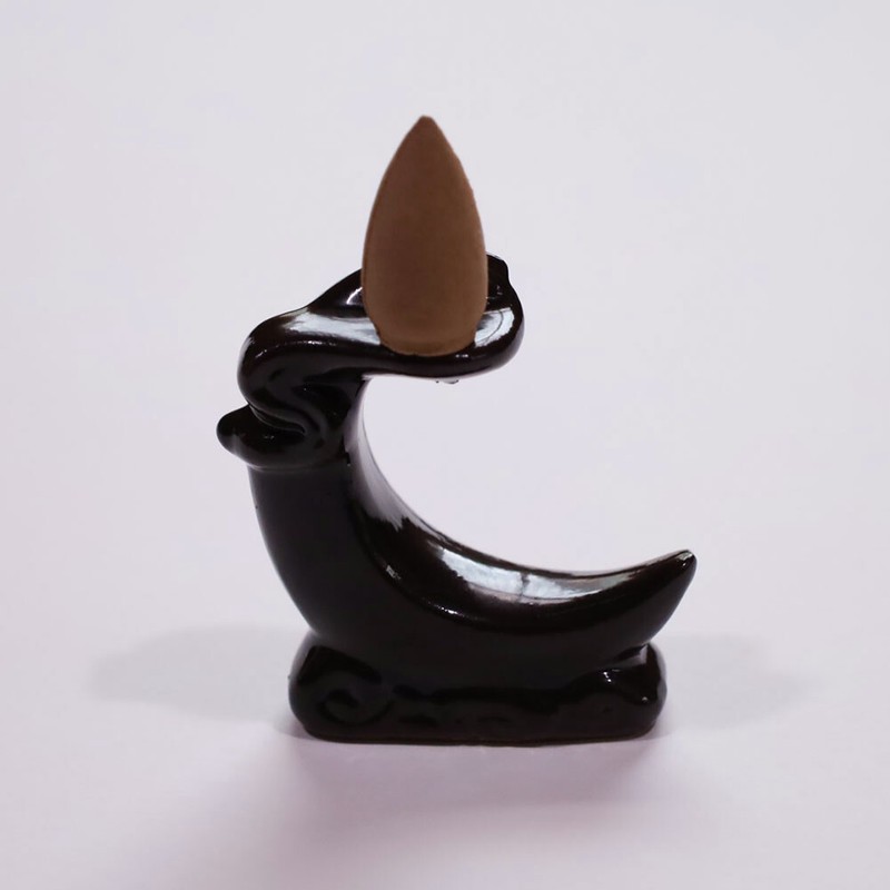 Fondocommerce R?Uchergef?? Aus Keramik, R?Ckfluss, R?Ucherkegel, Turmhalter, Hei