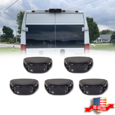 For 14-23 Ram ProMaster 1500 2500 3500 Smoke Rear Cab Roof Marker Running Lights
