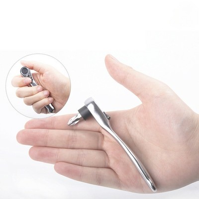 0.6cm Kopf Quadratisch Buchse 1/4 Mini Ratsche Schraubenzieher Griff Schlüssel