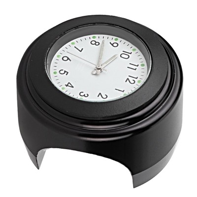 Black Surface Motorcycle Modification Handlebar Mount Waterproof Quartz Clock