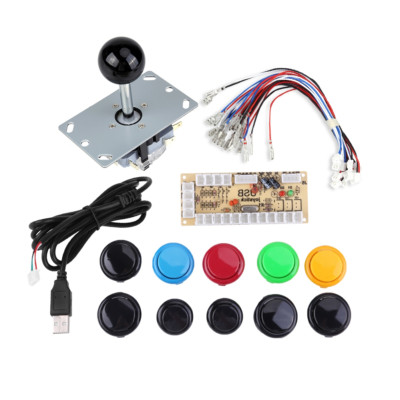 10 Zero Delay Game Buttons DIY USB Encoder JoyStick For PC