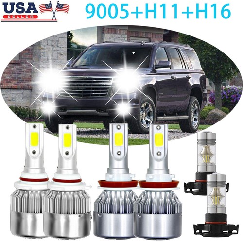For Jeep Grand Cherokee 11 13 Led Headlight Fog Light Bulb High Low Beam Wj Ebay