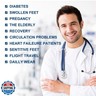 Facool Diabetic Socks for Men Women, Loose Top Non Binding Casual Crew Circulatory Seamless Cotton Quarter Loose Fit Diabetes Performance Anti-sweat Socks, 6 Pairs Beige Large