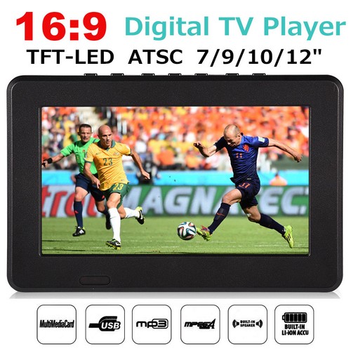 Top 7/9/10/12" HD 16:9 Widescreen ATSC Car Television Digital TV TFT-LED CO