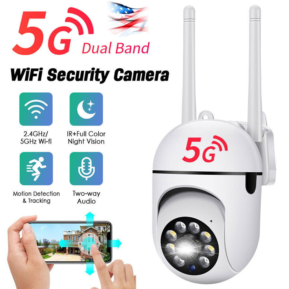 Camera System Outdoor Home 5g Wifi Night Vision Cam Hd 1080p