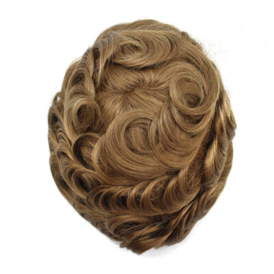 Ultra Thin Skin Mens Toupee Hairpiece Invisible Poly PU Hair Replacement Systems