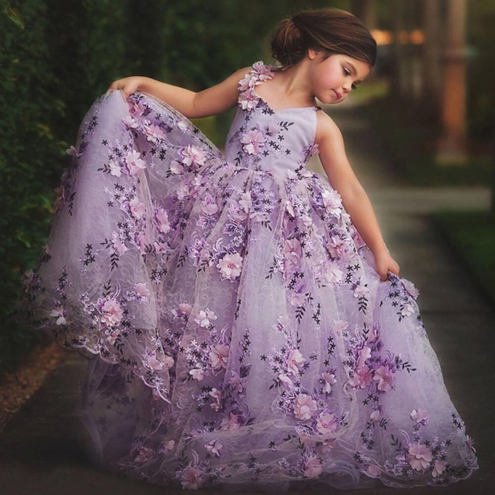 purple gown for girls