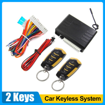 12V Car Central Door Lock Kit Keyless Entry System with Remote Button Start Stop