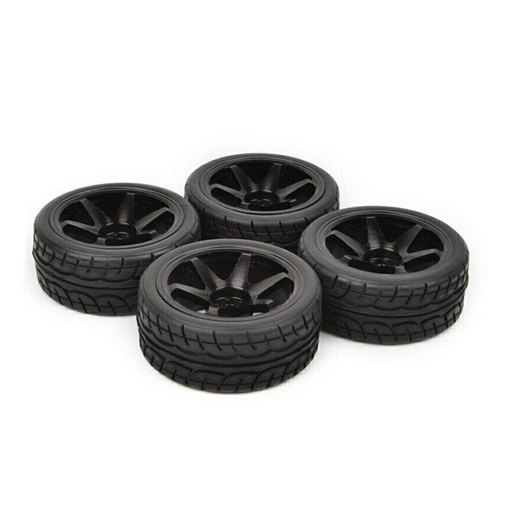 Aluminum Wheels Tires for Redcat HPI HSP Tamiya TT01 TT02 1/10 RC on Road Car