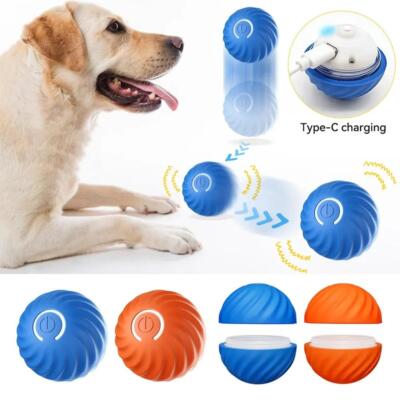 Smart Dog Toy Ball Electronic Interactive Pet Toy Moving Ball USB Automatic Move