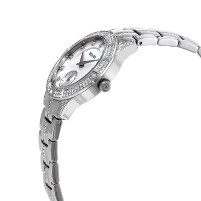 Pre-owned Bulova Silver Womens Analogue Watch Phantom Crystal 96l291