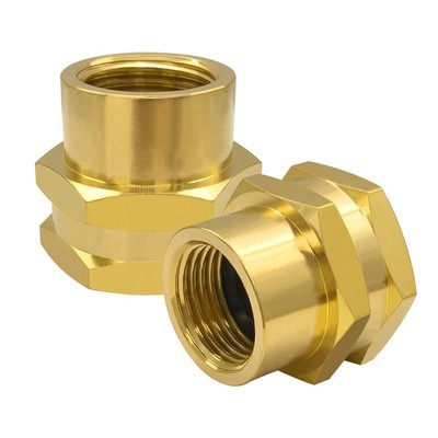 2PCS Garden Hose Adapter 12 NPT to 34 GHT Double Female Connector GHT to