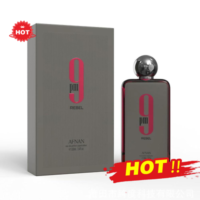 Afnan 9PM Rebel Eau de Parfum Spray Unisex 3.4 Oz / 100ml