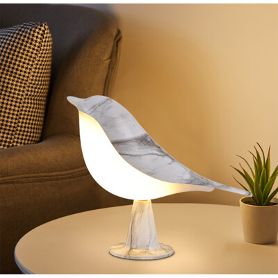 2 in 1 Bird Diffuser Lamp Cordless USB LED Table Touch Sensor Bedside Desk Light
