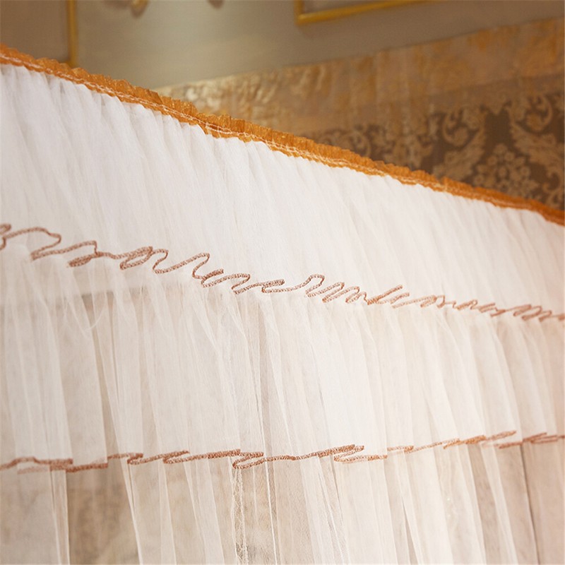 4-Corner Mosquito Net Canopy Bed Curtains Hanging Netting Decor Twin-Queen Size