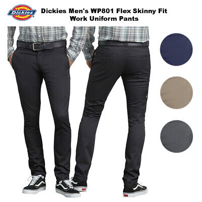 Мужские брюки Dickies Flex Skinny Fit Straight Leg Workwear Uniform Pants WP801