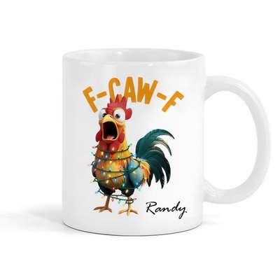 F-Caw-F Rooster Meme Funny Chicken Humor Joke F-Caw-F Funny Coffee Mug, Gif Z4P4