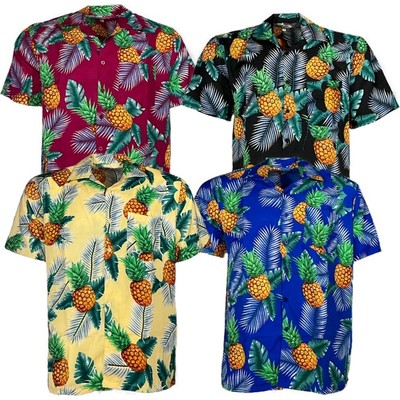 

Мужская гавайская футболка с принтом Летняя пляжная рубашка на пуговицах с коротким рукавом