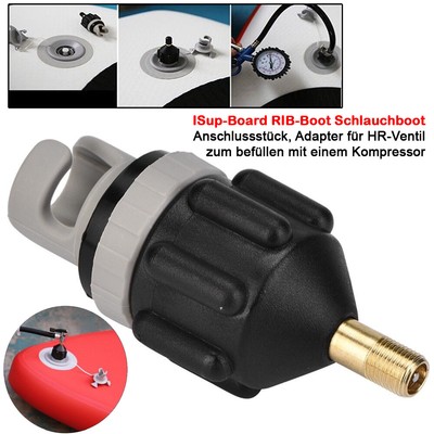 SUP Board Schlauchboot Ventil ADAPTER HR-Ventil zu Autoreifenventil Kompressor
