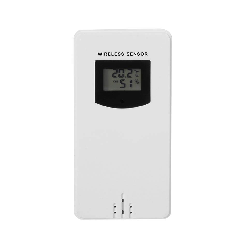 Weather Station, Wall-Mounted LCD Digital Wireless Weather Station Clock Thermom
