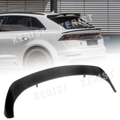 Carbon Fiber Rear Bumper Splitter Top Wing Spoiler Fit for Audi Q8 SQ8 2019-up