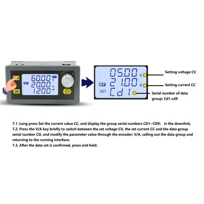 Power Supply 1 PC Adjustable CNC CV CC 0-60V 20A / 1200W Module Regulated
