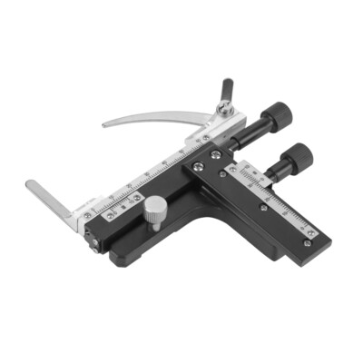 Microscope Attachable Mechanical Stage X-Y Moveable Stage Caliper With Scale 