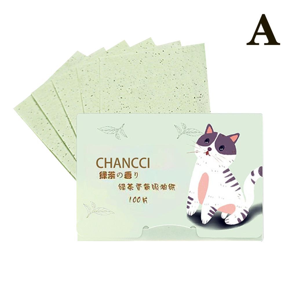 100 Stck. Ölabsorbierendes Papier Bambus anthrazit Essenz Gesicht 9P6T