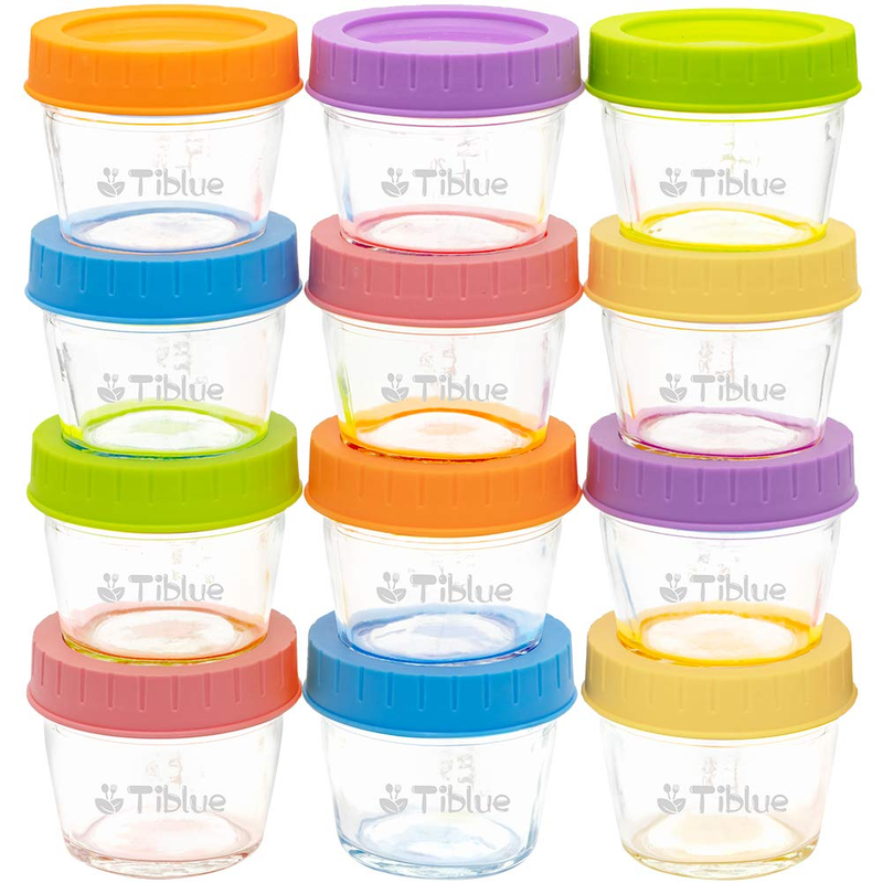 S Set Of 12 4 Oz Jars With Lids Freezer Small