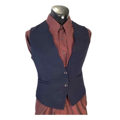 Sleek and Stylish Sharp Black Suit Vest M
