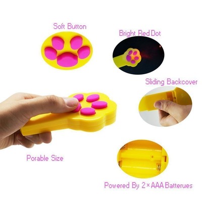 Cats Catch Interactive LED Lights Pointer Paw Style Toys Red Pot Exercise Chaser
