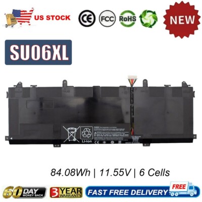 SU06XL Battery For HP Spectre X360 15 HSTNN-DB8W L29048-271 L29184-005 84.08Wh