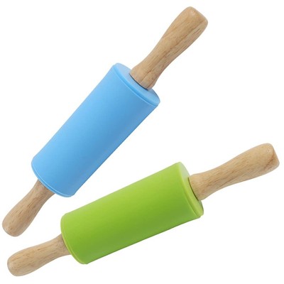 9 Inch Mini Rolling Pin 2 Pcs Kids Rolling Pin Small Rolling Pin Handle Rolli...
