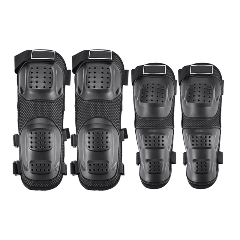 4 Pcs Motorrad Protektoren Knieschoner Ellenbogenschützer Ellenbogenschoner Kit