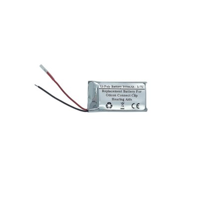 300mAh 3.7V Replacement Battery For Oticon Connect Clip Hearing Aids