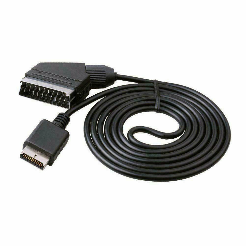 1X 1,8 M Cavo RGB Scart Kabel Flexible adapter für PS1 PS2 Kabel AV Blei Z9Z4