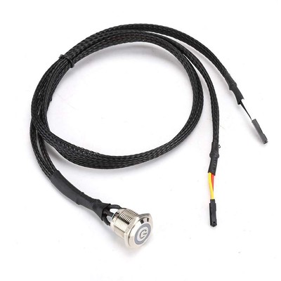 Chassis Switch Host Metal Button Desktop Computer Host Switch Cable Metal LED...