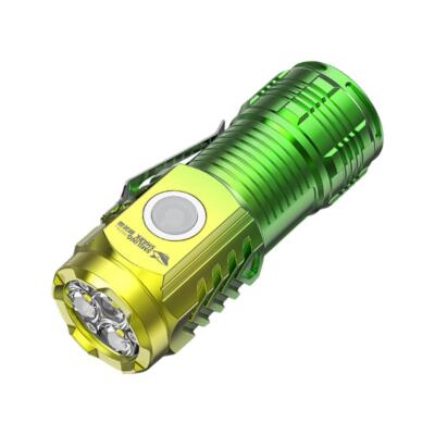 3 Eyed Mini Flashlight Flash Super Power Waterproof Outdoor Travel 2024