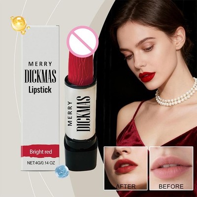 Dirty Santa Lipstick Funny Christmas Gifts for Women Secret Santa Gift Trick ☆