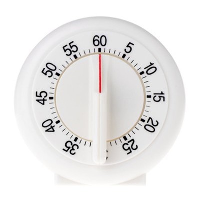 SANWOOD Traditional Analog Mechanical Timer Portable 60 Minutes Count Down Alarm
