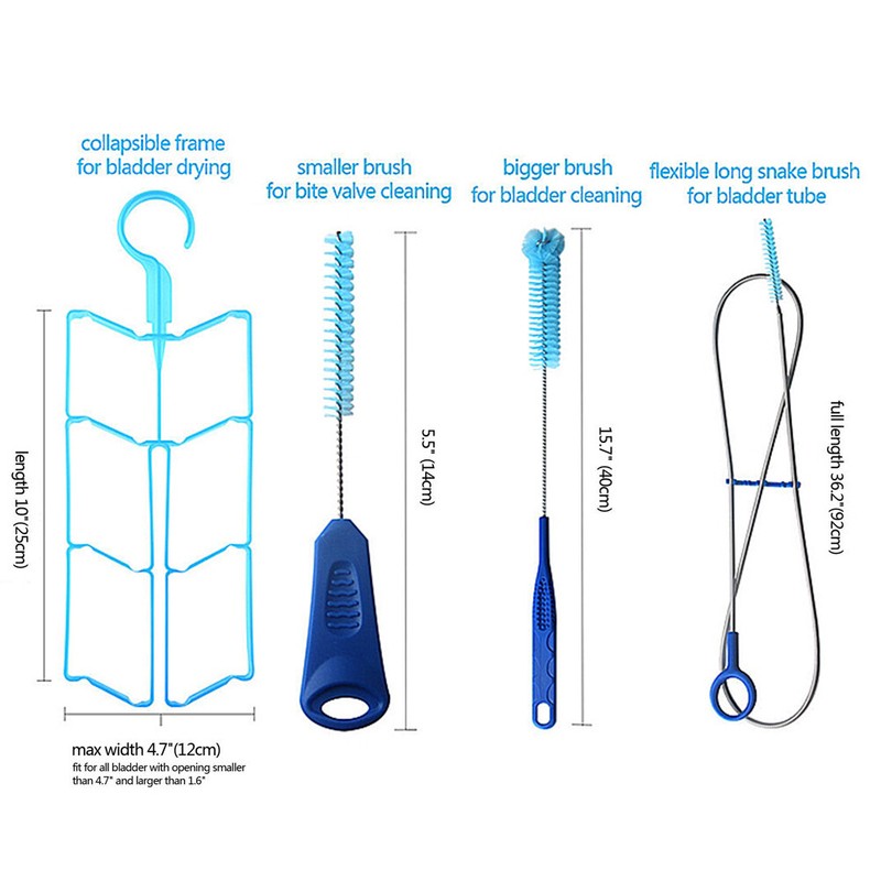 Hydration Bladder Leak Proof Water Reservoir With Hydration Pack Cleaning Kit